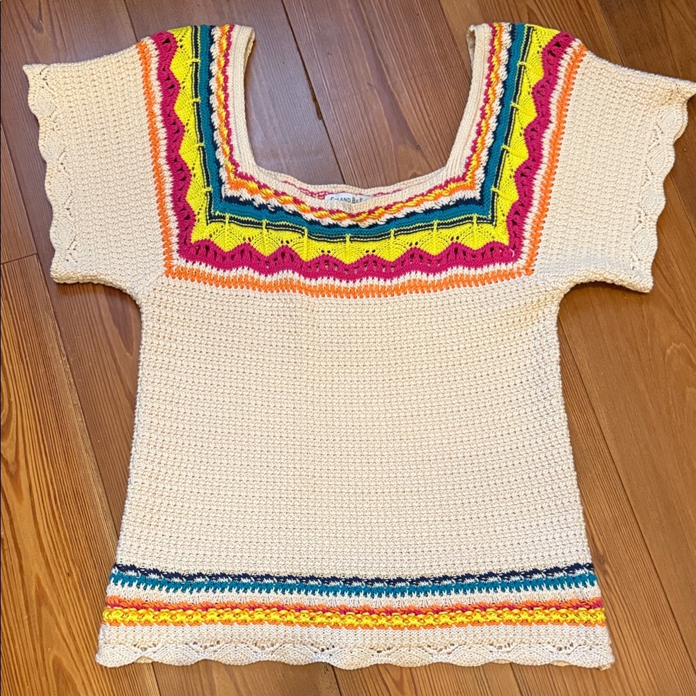 Vibrant Crochet Women's Blouse